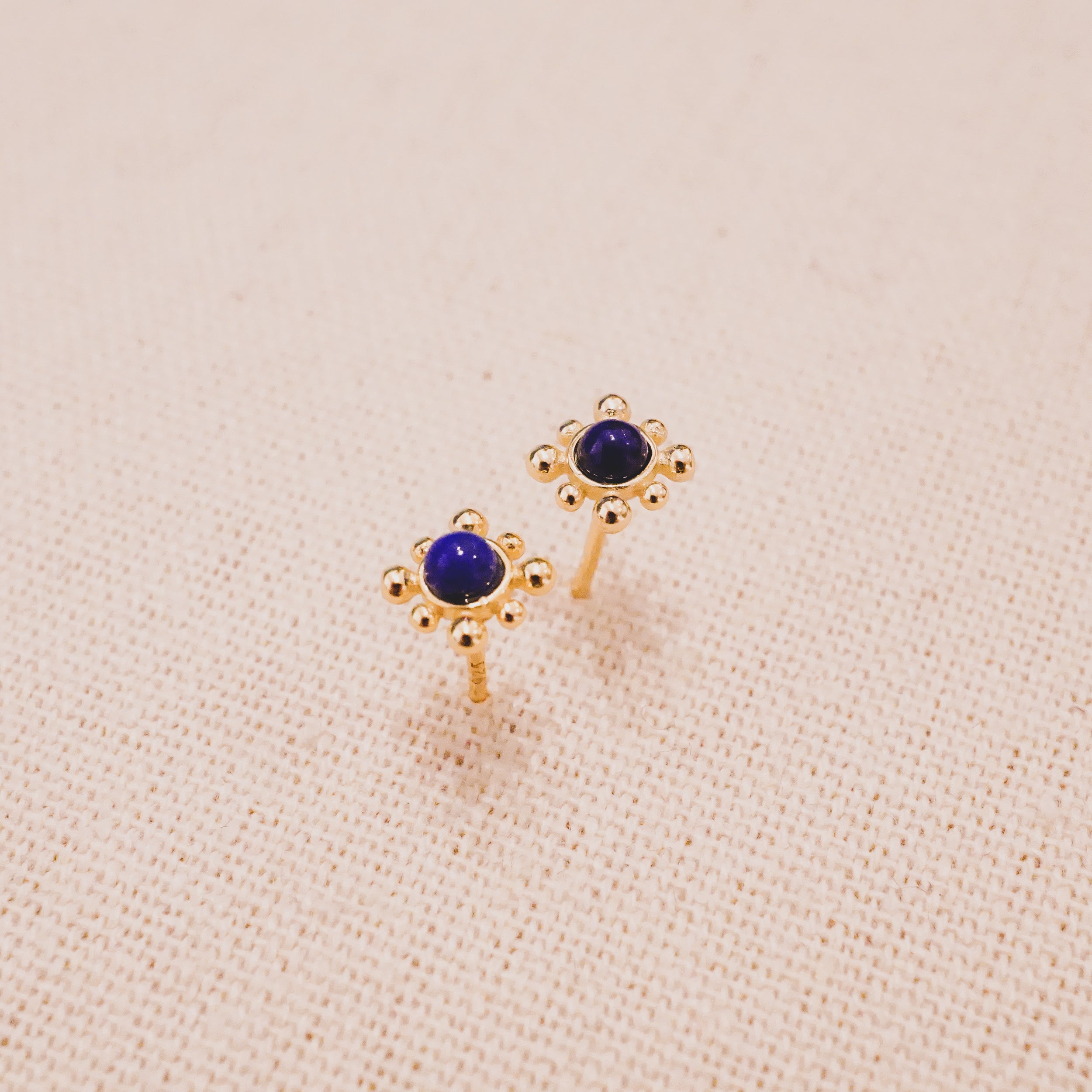 Lapis Lazuli Elizabeth Locke Stud Earrings