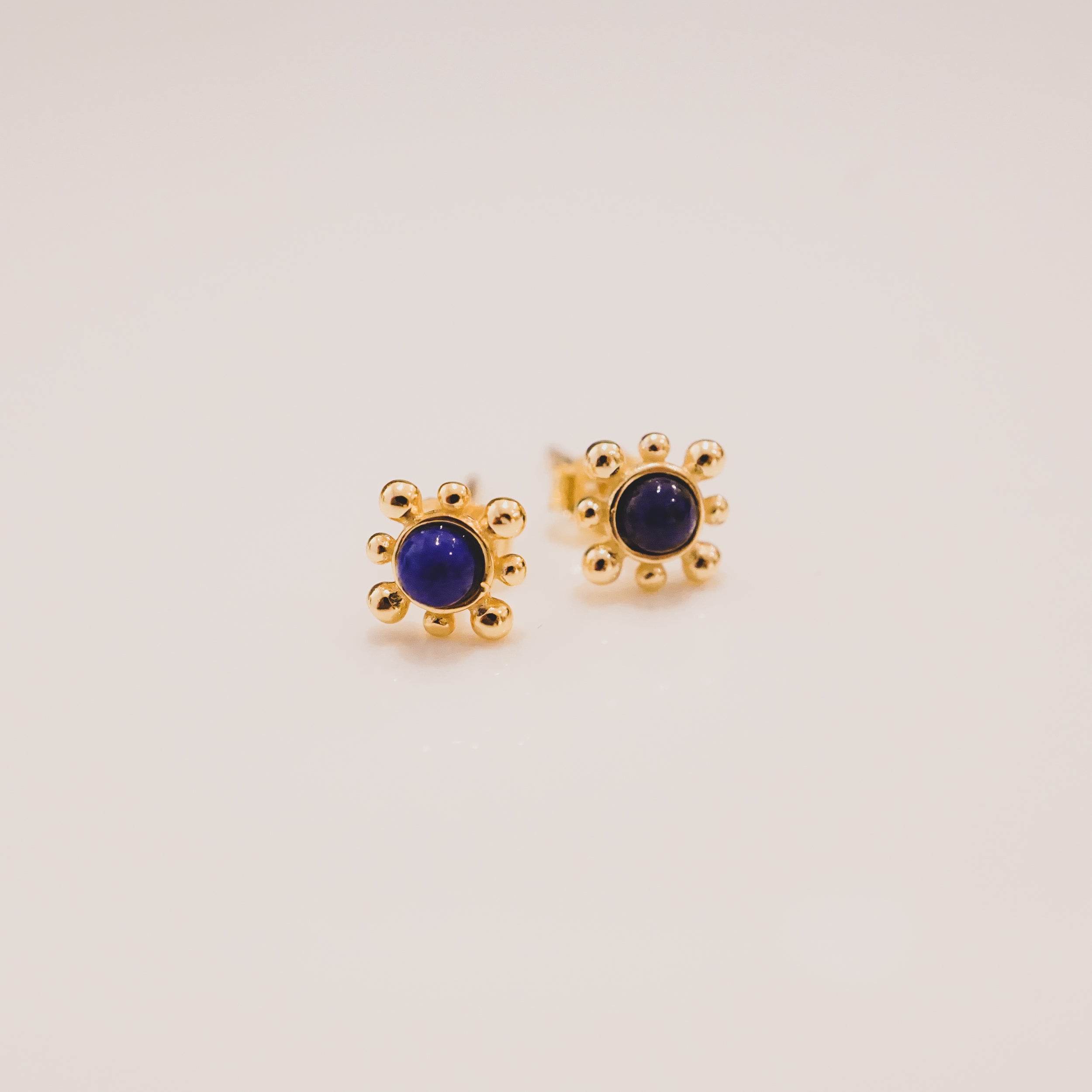 Lapis Lazuli Elizabeth Locke Stud Earrings