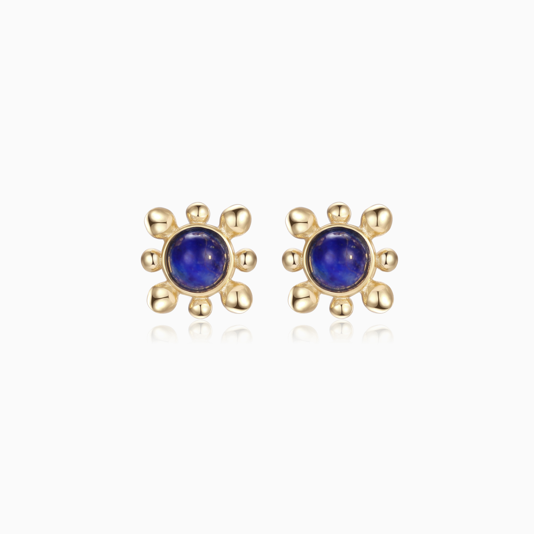 Lapis Lazuli Elizabeth Locke Stud Earrings