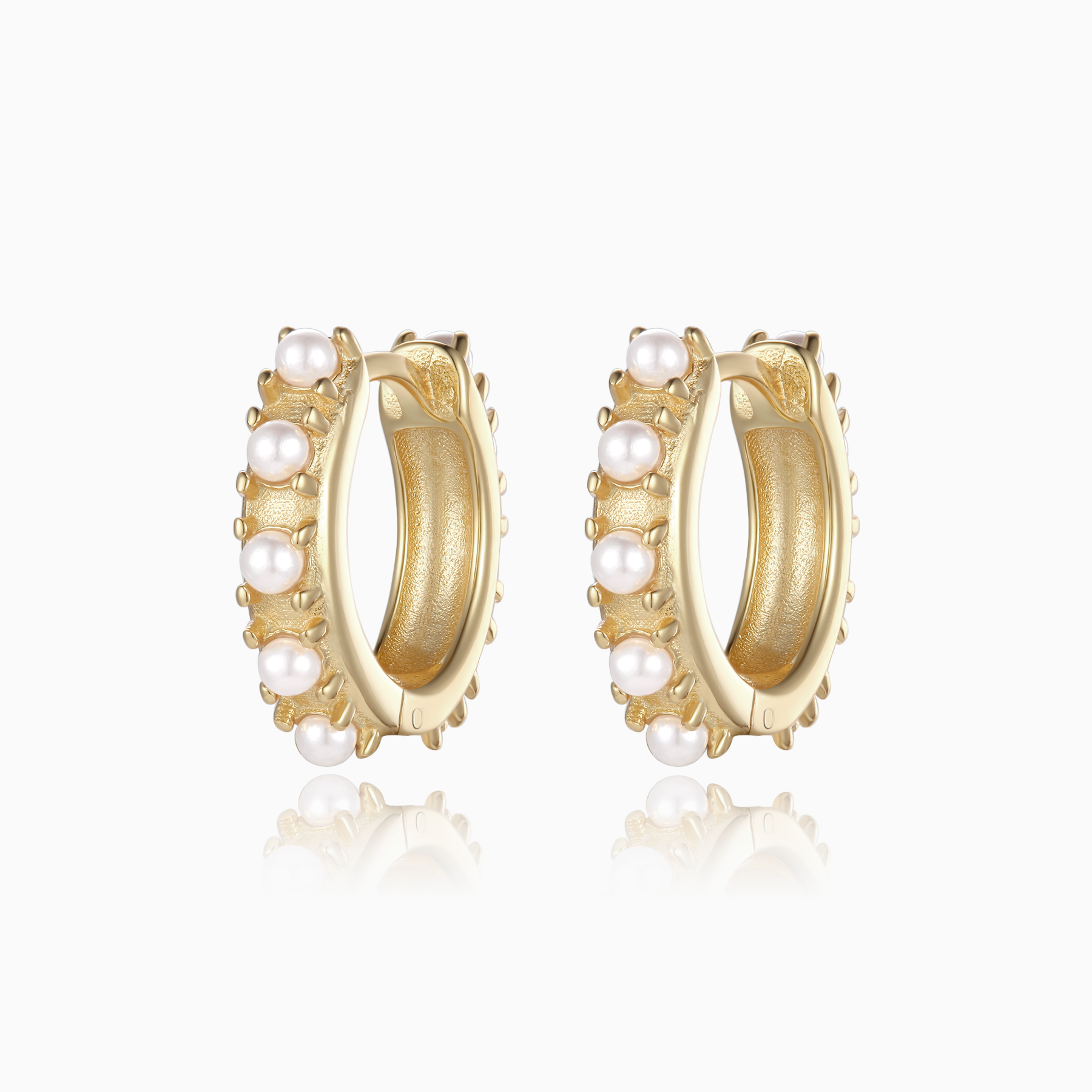 Pearl Hoop Earrings