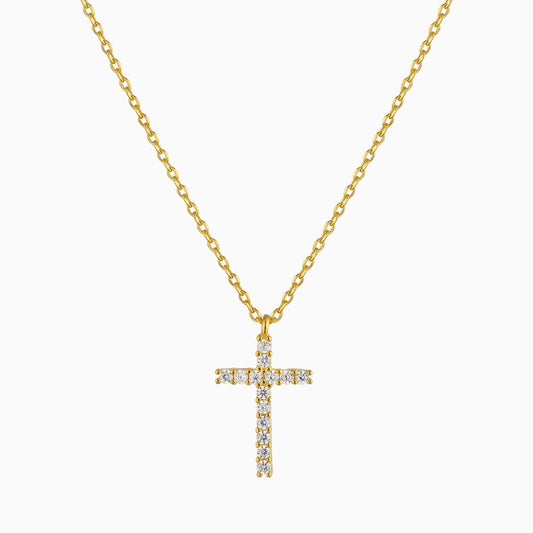 Sparkly Cross Necklace - Studdedheartz