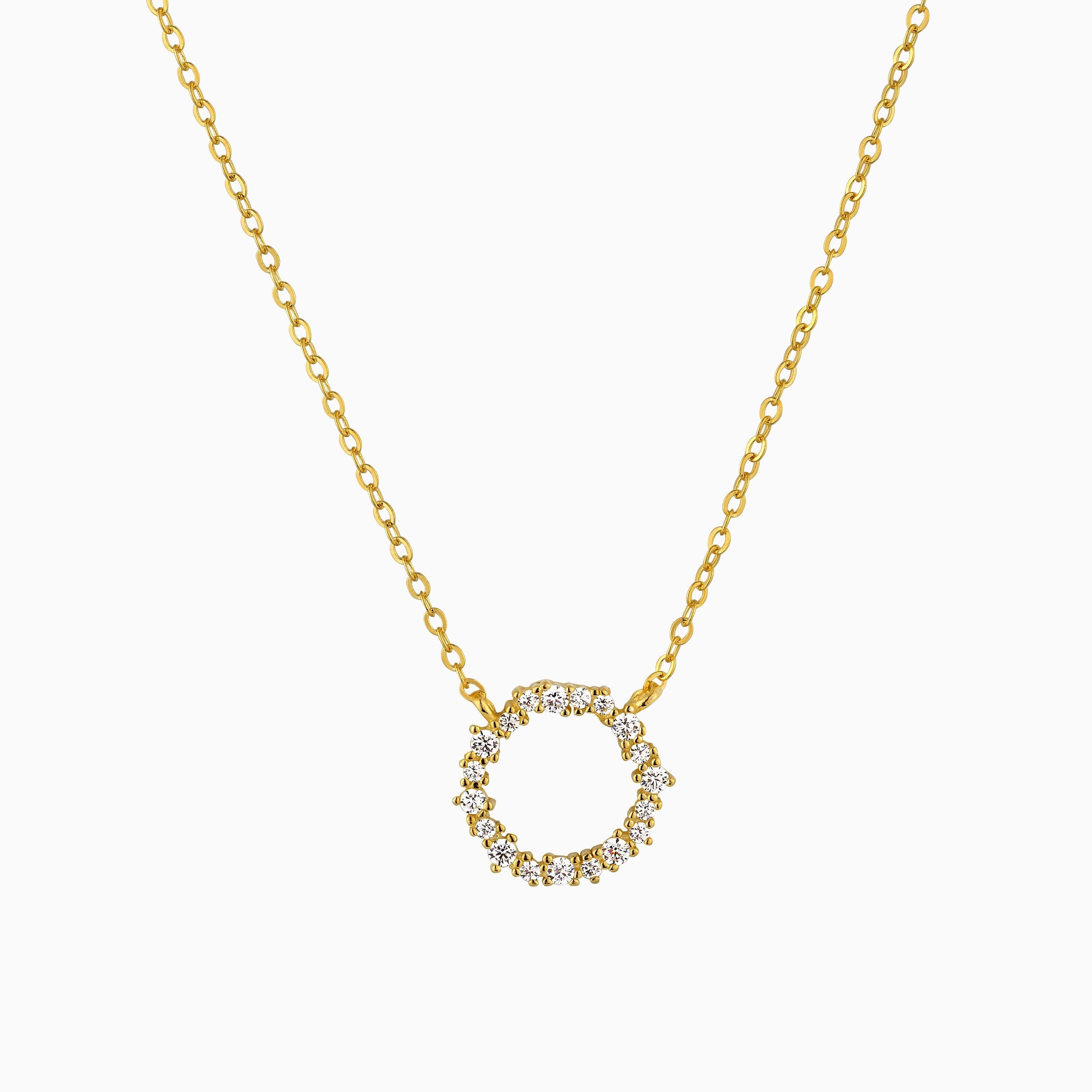 Cz circle deals necklace