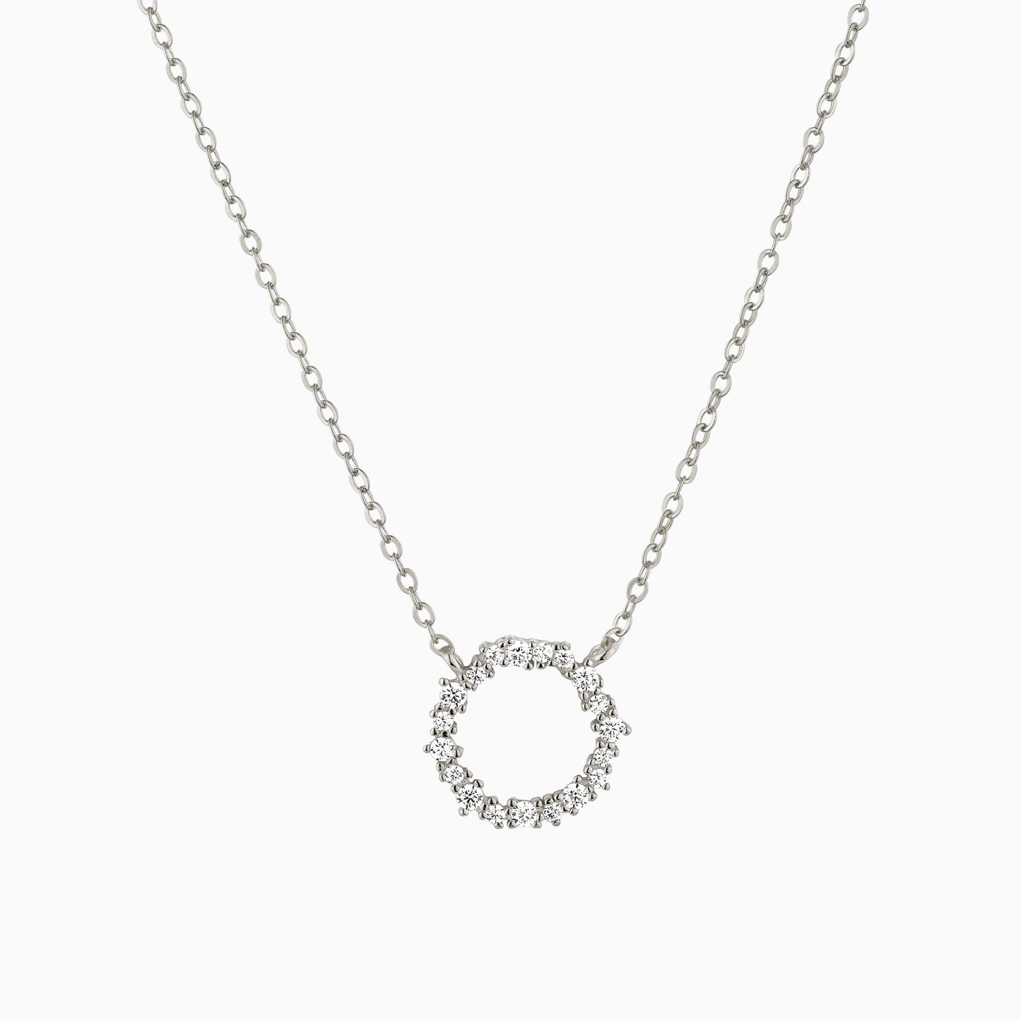 CZ Circle Flower Crown Necklace - Studdedheartz