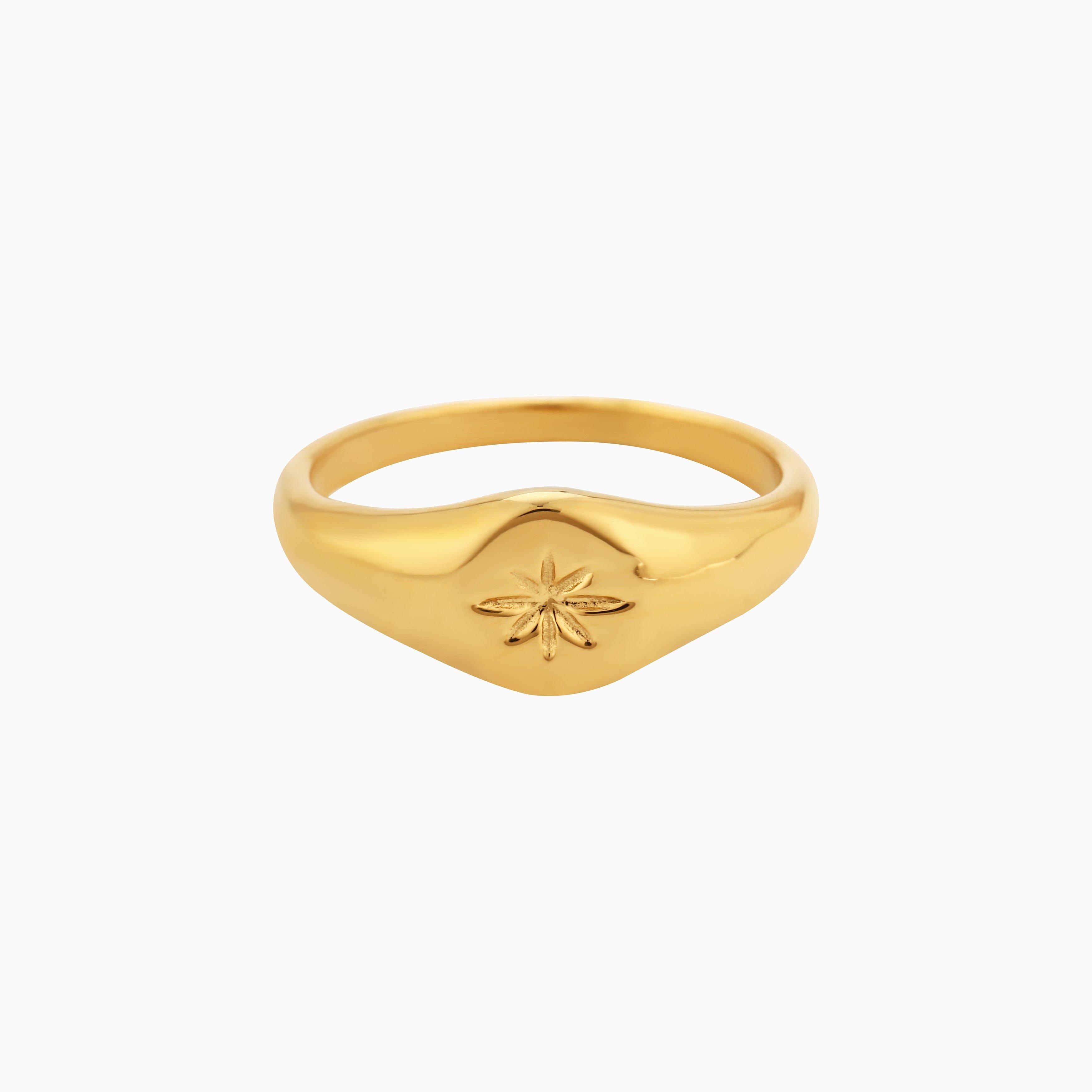 Starburst Signet Ring