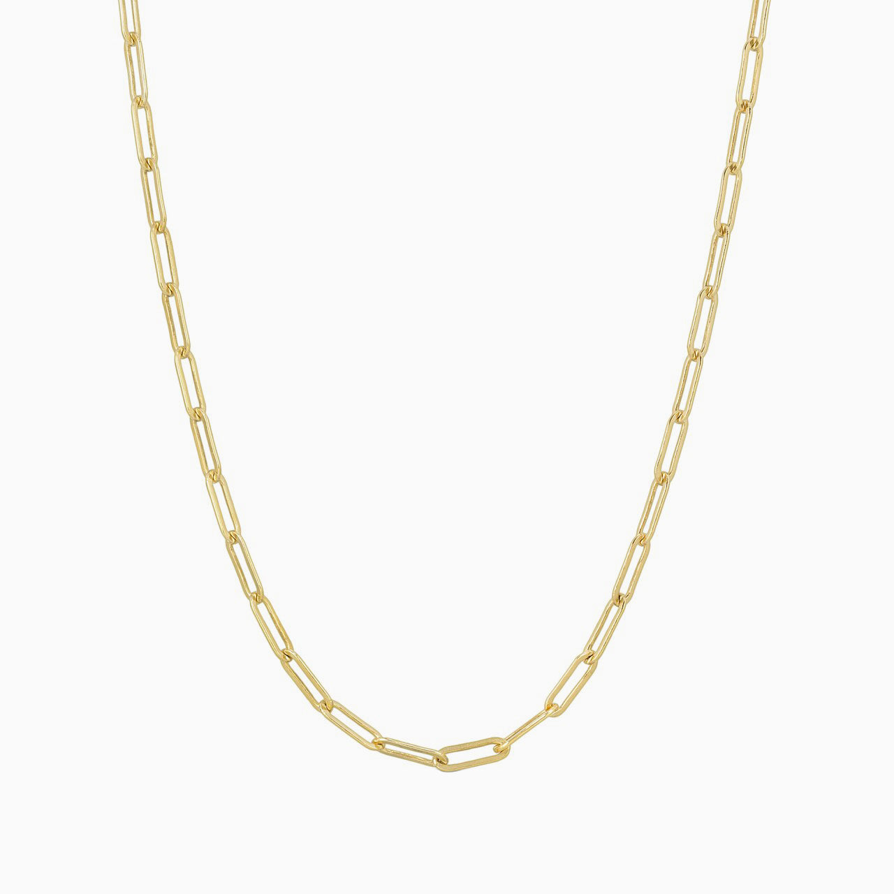 Dainty Paper Clip Link Chain Necklace
