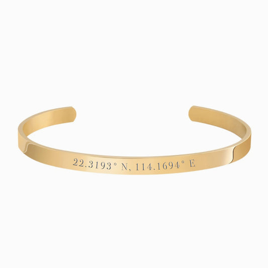 Personalized Engraved Cuff Bangle